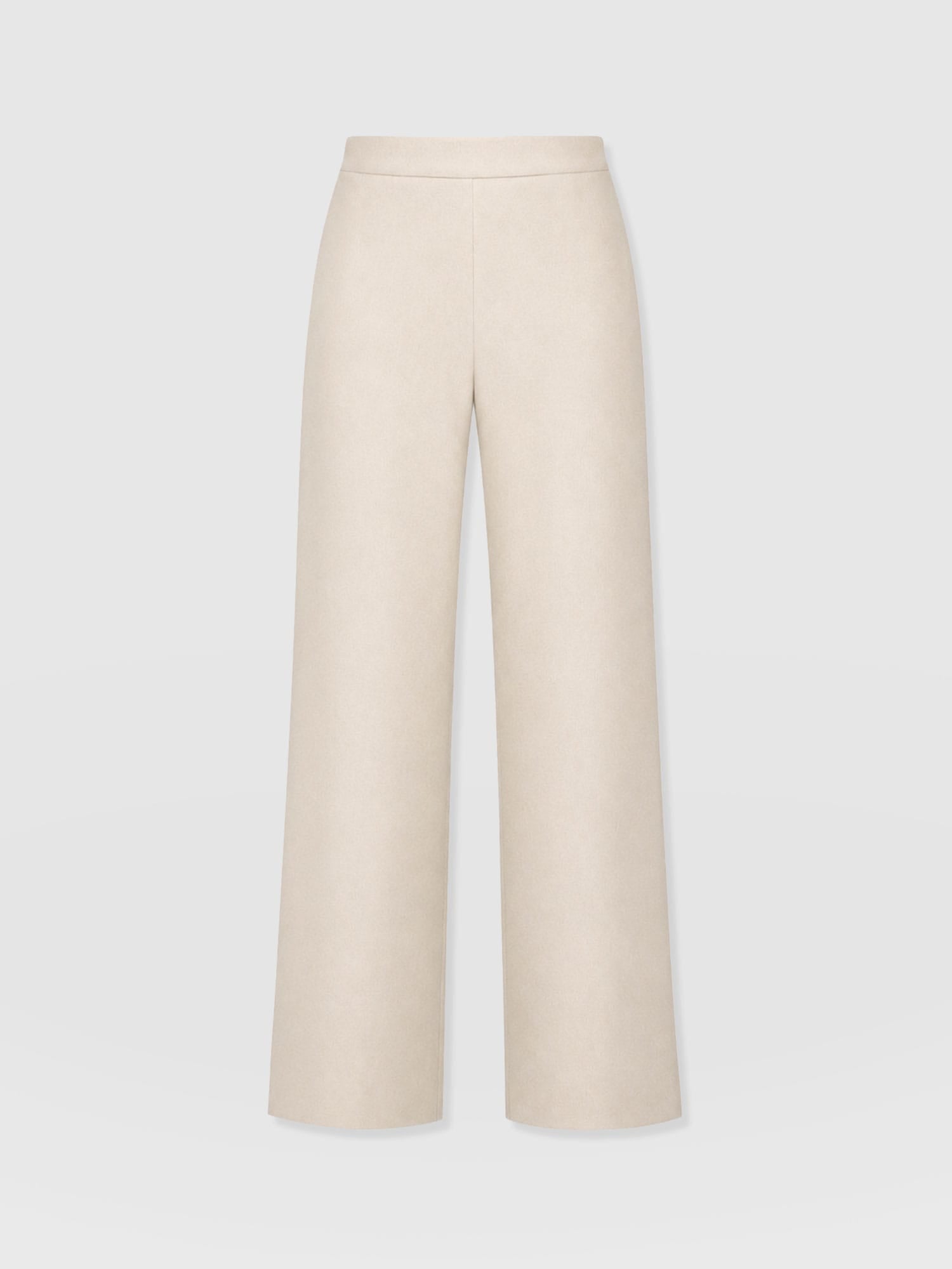 Corinne Wide Leg Linen Pant - Oatmeal - Women's Trousers | Saint and Sofia® EU