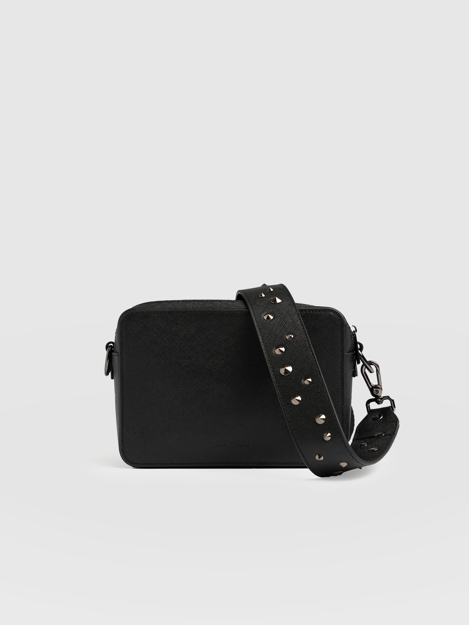 Cross Body Bag Black Studded - Women's Cross Body Bag | Saint + Sofia® EU