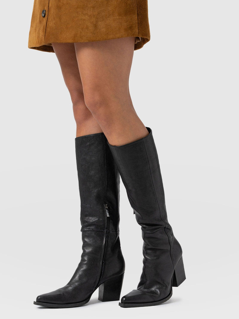 Dallas Knee High Boot - Black - Women's Shoes | Saint + Sofia® EU