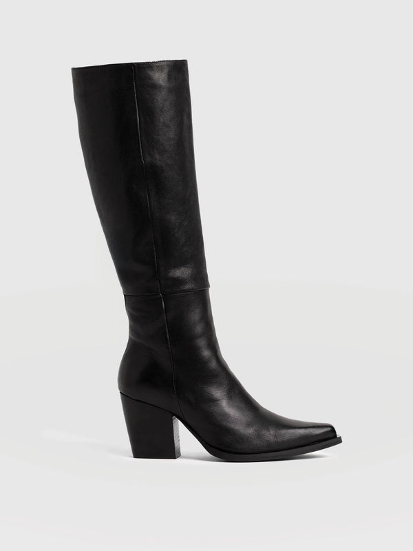 Dallas Knee High Boot - Black - Women's Shoes | Saint + Sofia® EU