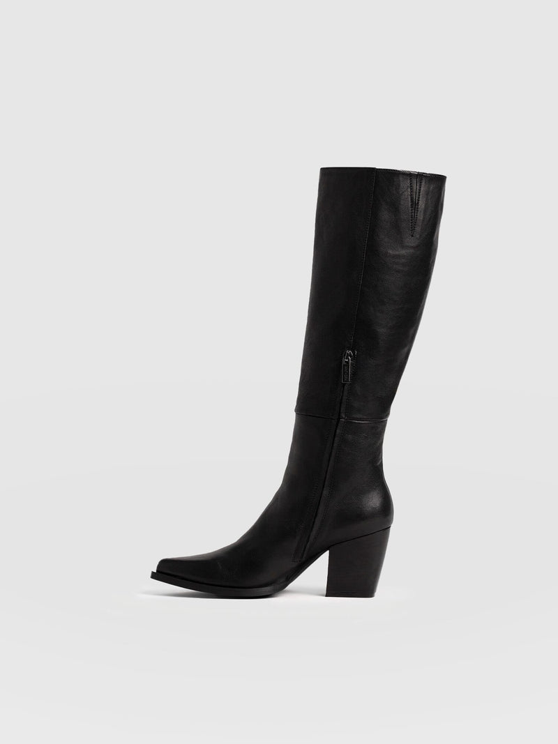 Dallas Knee High Boot - Black - Women's Shoes | Saint + Sofia® EU