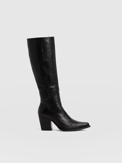 Dallas Knee High Boot - Black - Women's Shoes | Saint + Sofia® EU