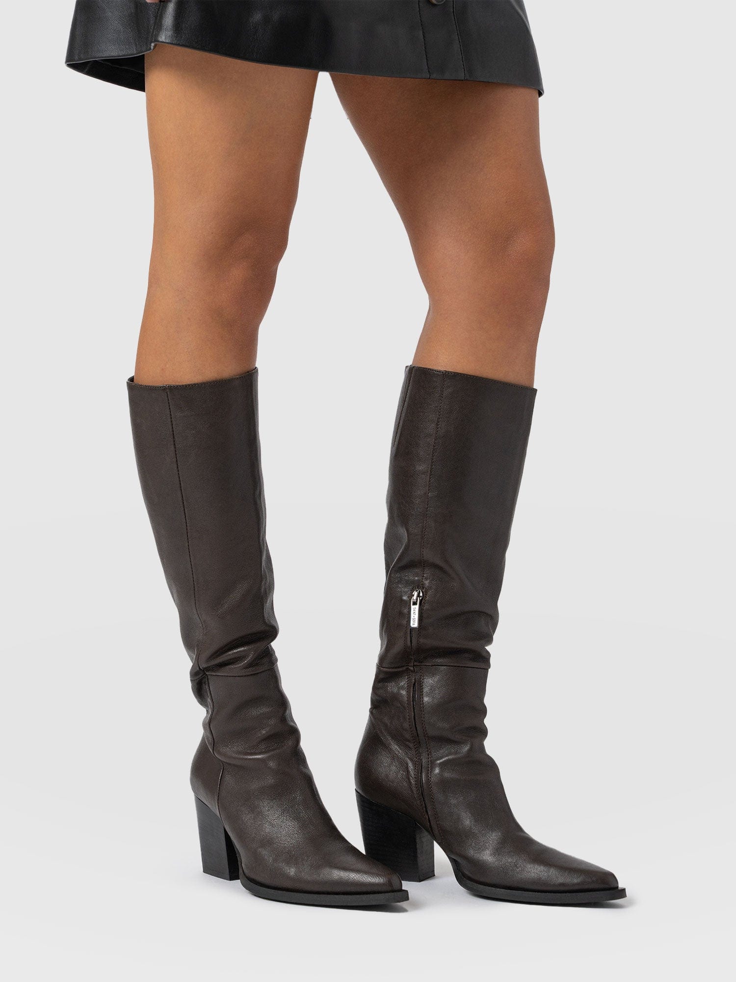 Dallas Knee High Boot - Chocolate - Women's Shoes | Saint + Sofia® EU