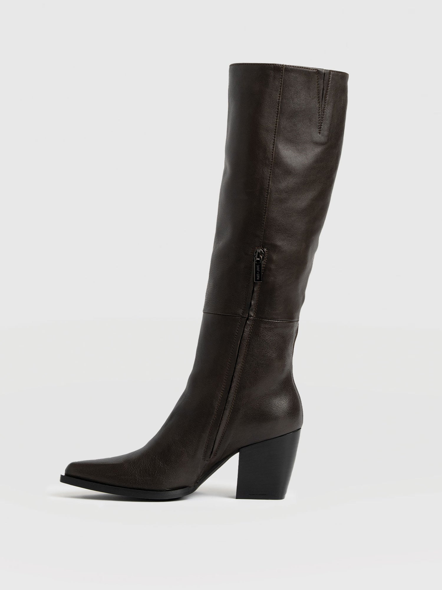 Dallas Knee High Boot - Chocolate - Women's Shoes | Saint + Sofia® EU