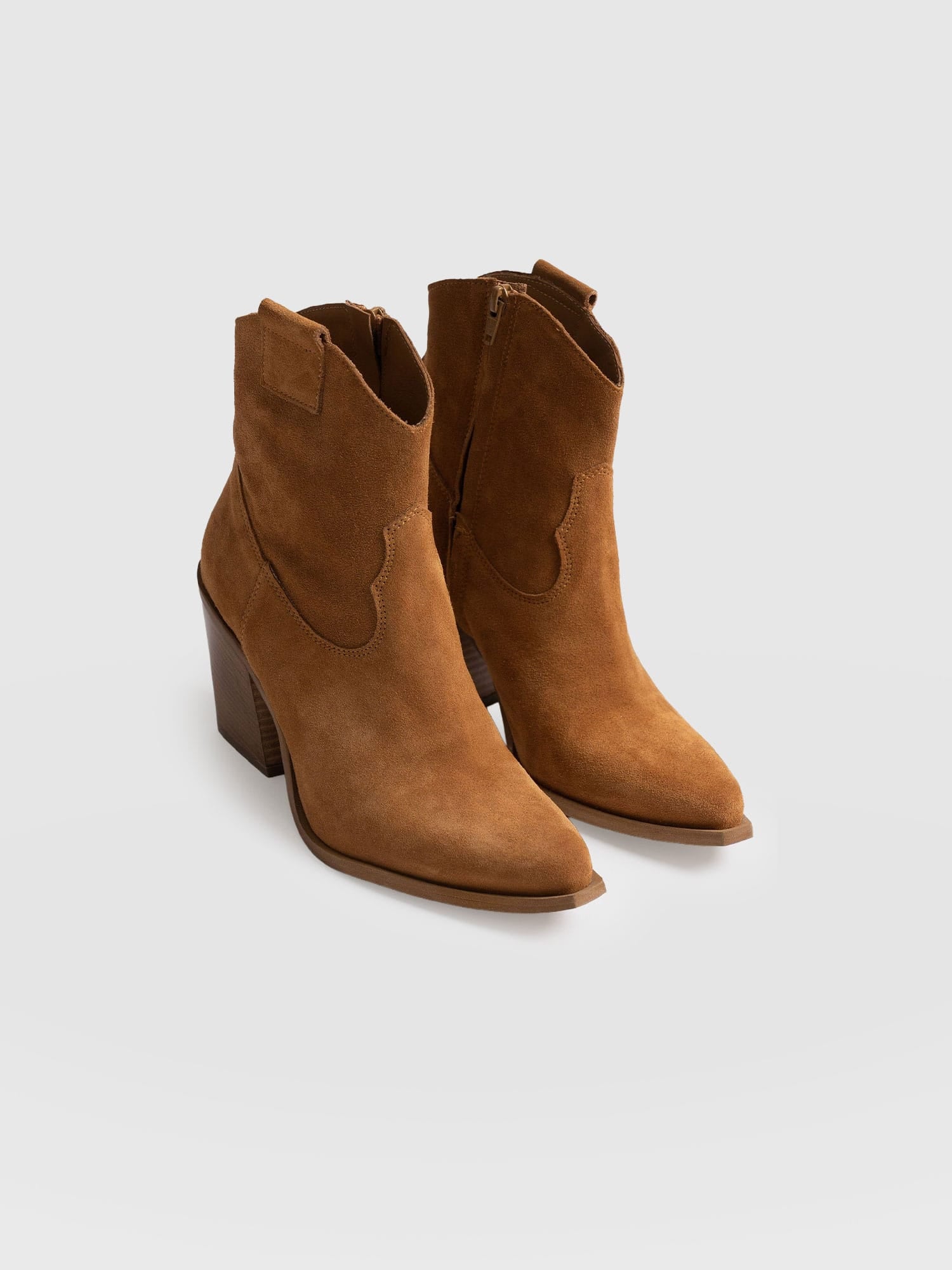 Dallas Mid Boot Tan - Women's Leather Boots | Saint + Sofia® EU