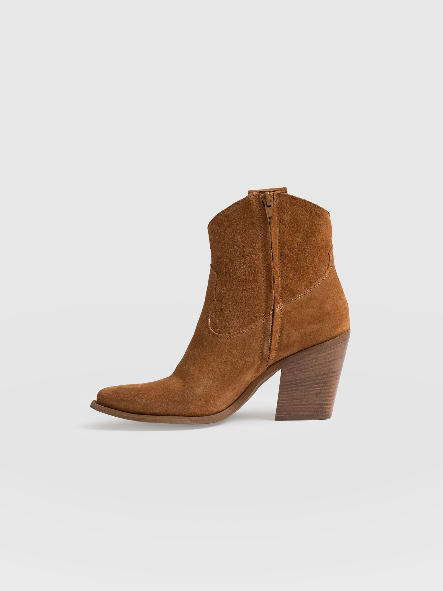 Dallas Mid Boot Tan - Women's Leather Boots | Saint + Sofia® EU