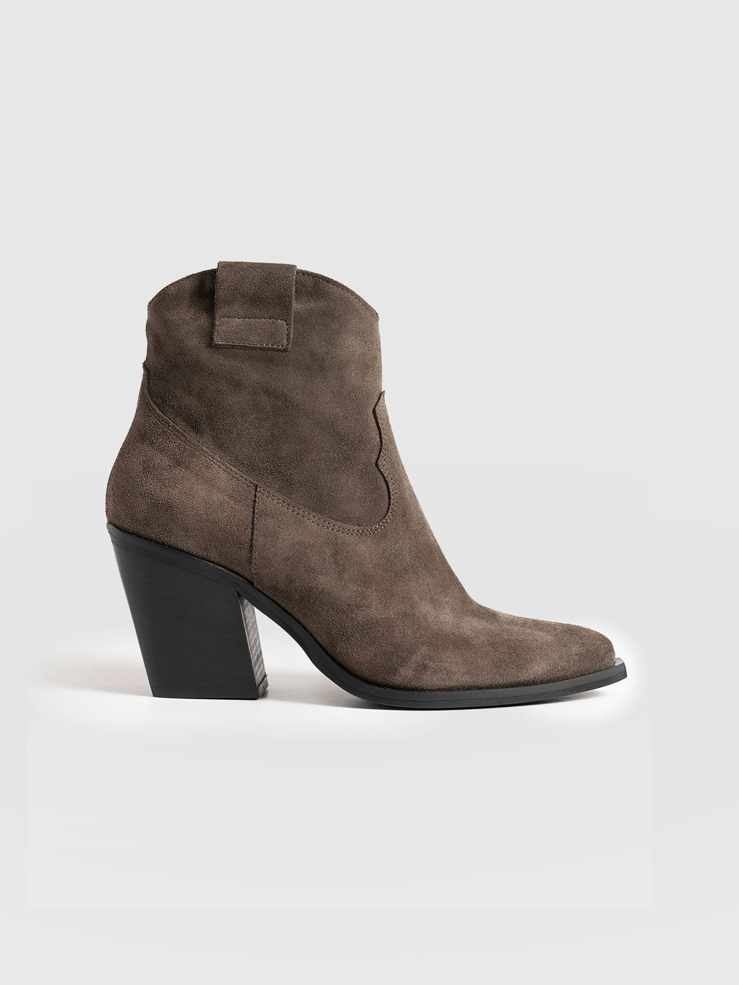 Dallas Mid Boot Taupe - Women's Leather Boots | Saint + Sofia® EU