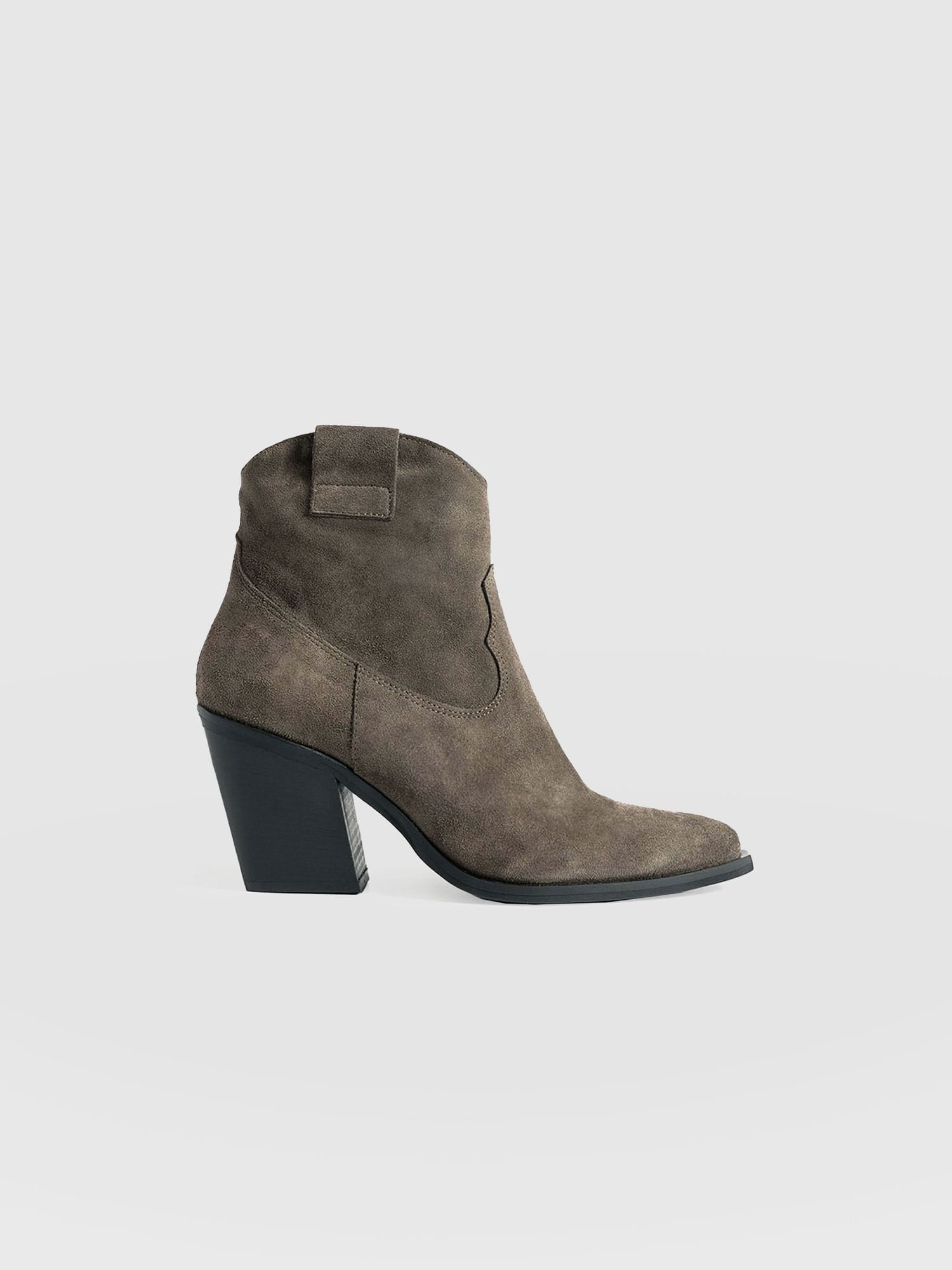 Dallas Mid Boot Taupe - Women's Leather Boots | Saint + Sofia® EU