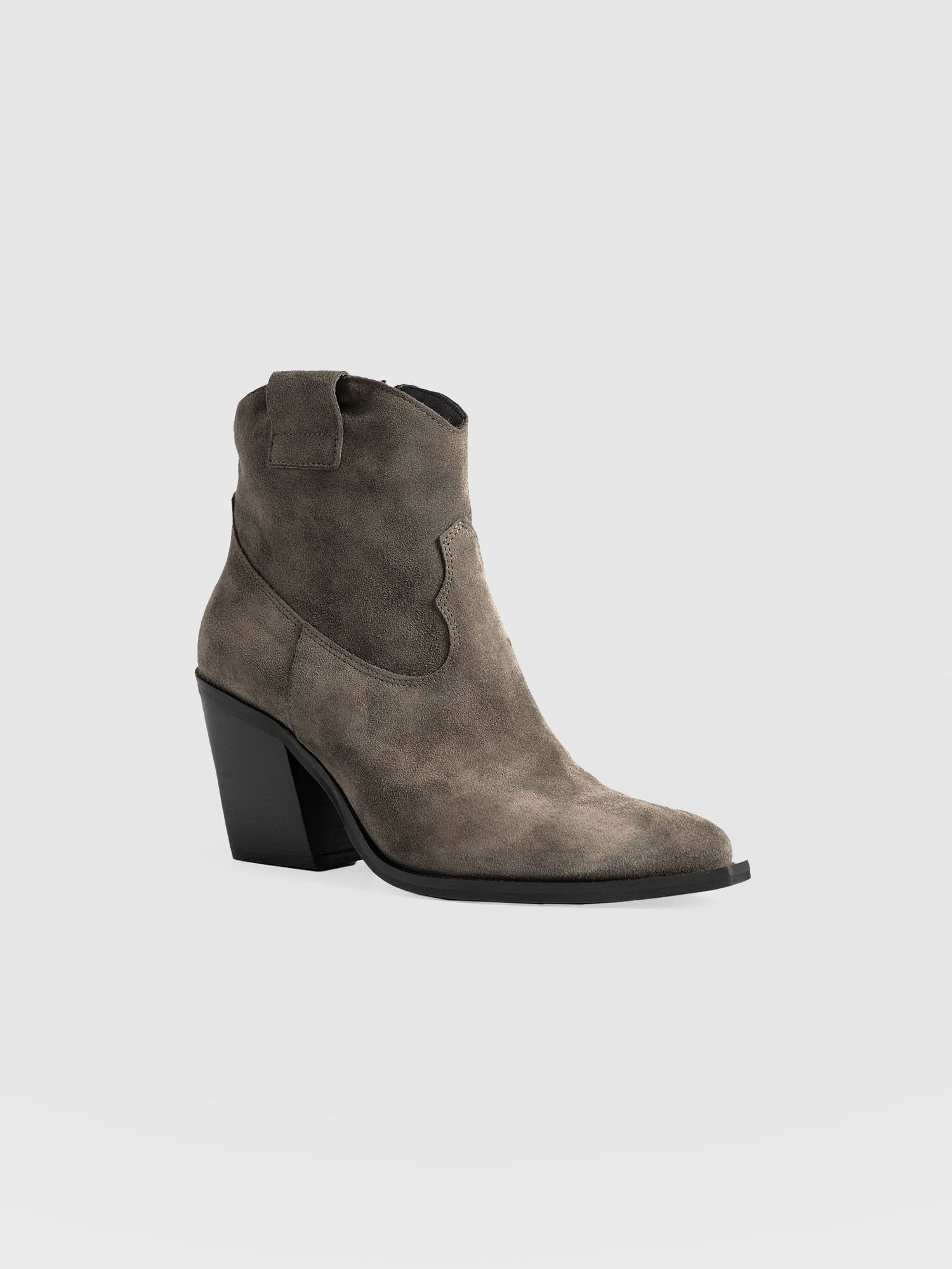 Dallas Mid Boot Taupe - Women's Leather Boots | Saint + Sofia® EU
