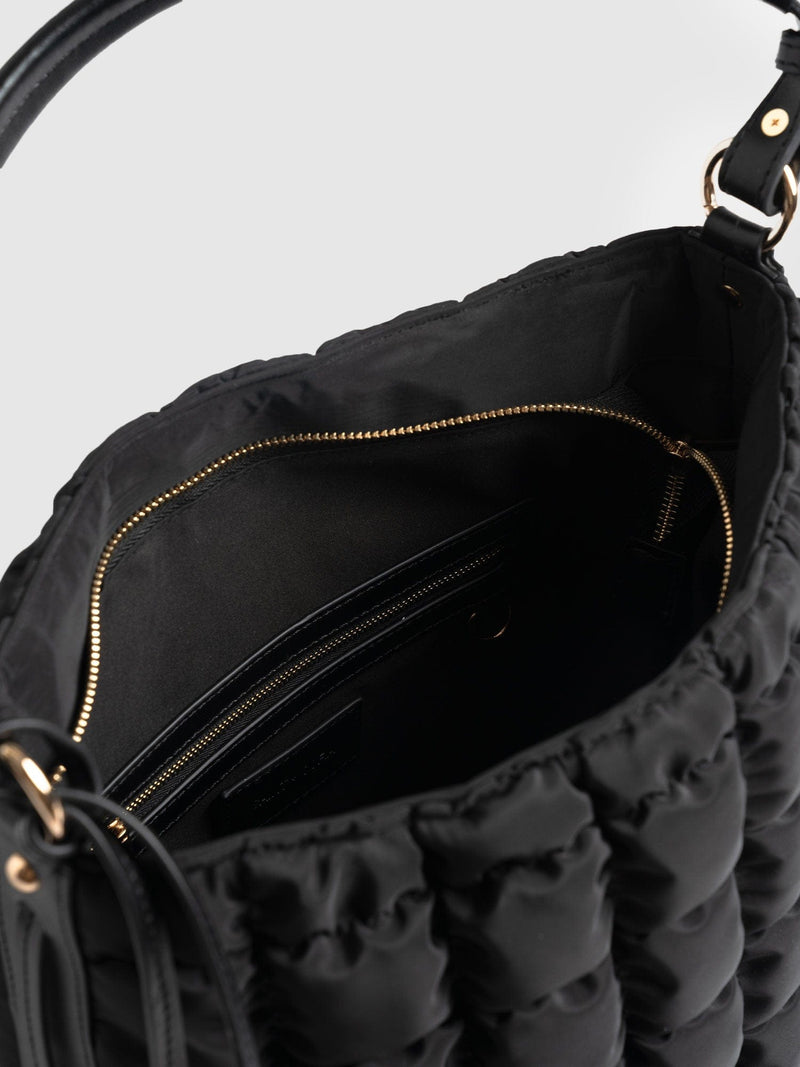 Darcey Puff Tote Bag Black - Women's Tote Bags | Saint + Sofia® EU