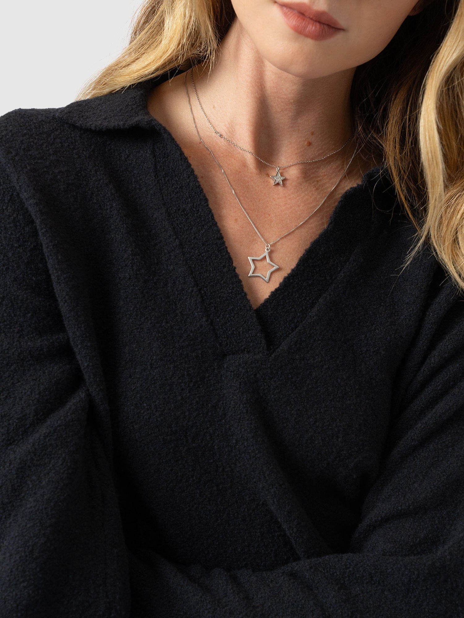 Delphi Polo Knit - Black - Women's T-shirts | Saint + Sofia® EU