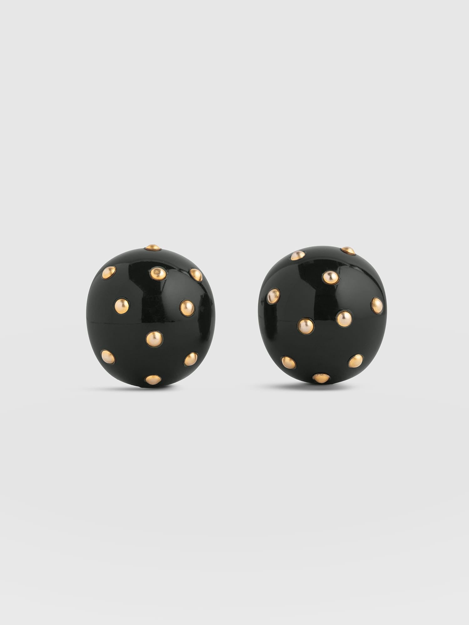Diamante Stud Earrings - Dark Green/Gold - Women's Jewellers | Saint and Sofia® EU