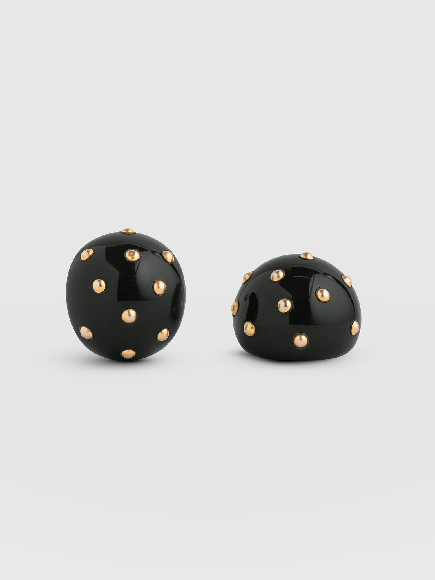 Diamante Stud Earrings - Dark Green/Gold - Women's Jewellers | Saint and Sofia® EU