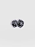 Dice Sticker Badge - Black