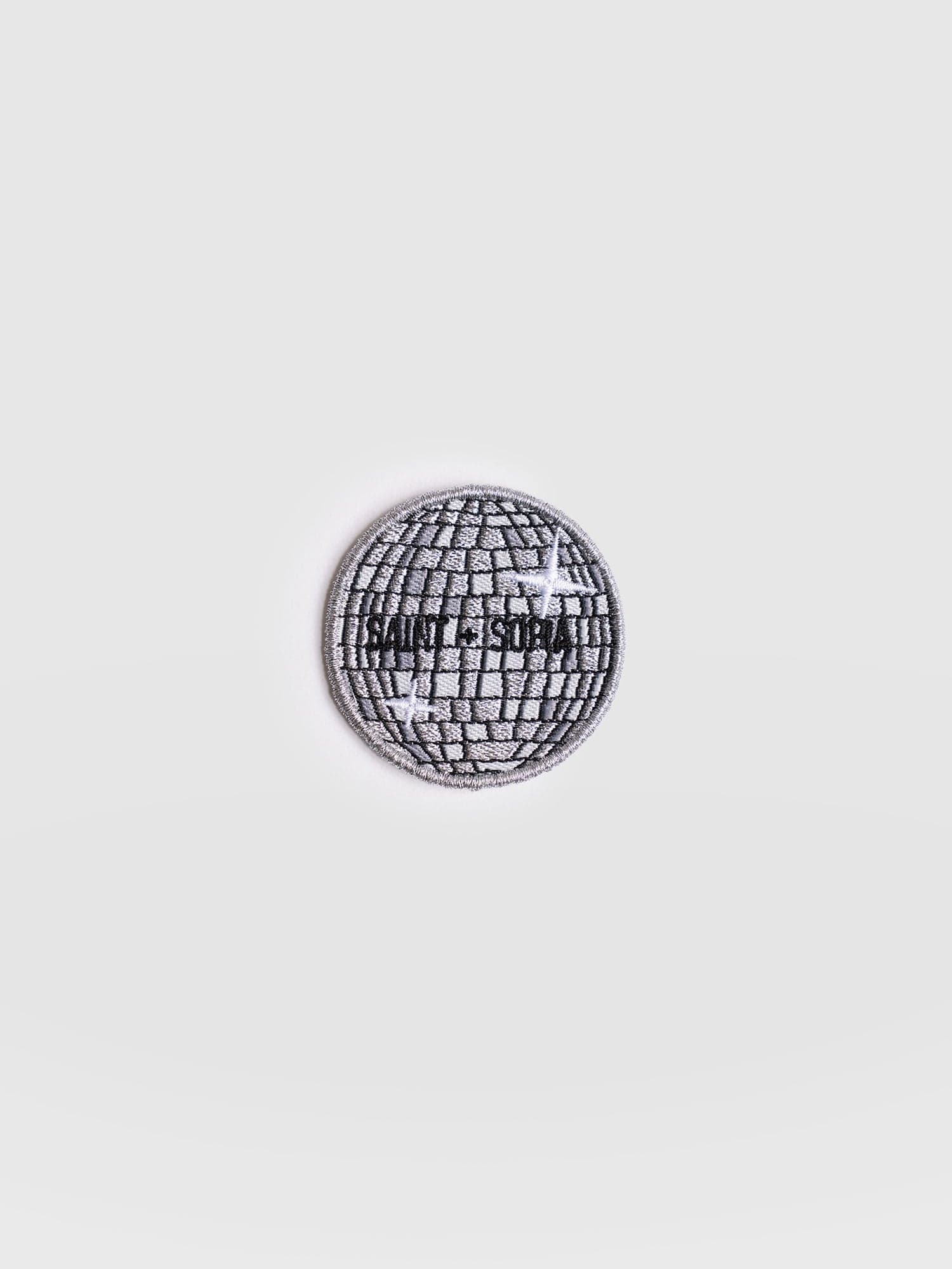Disco Ball Sticker Badge - Grey - Women's Accessories | Saint + Sofia® EU