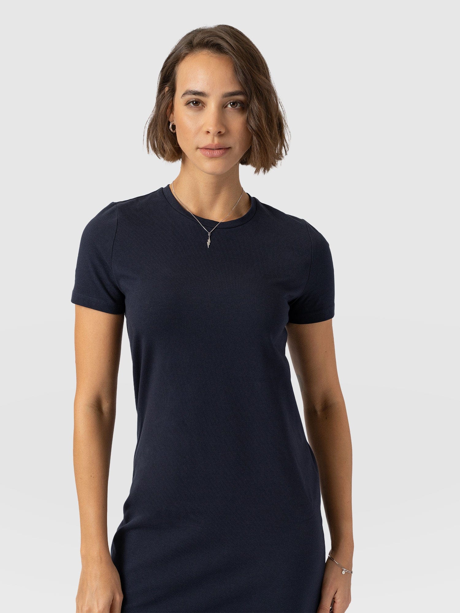 Easy T-Shirt Midi Dress - Navy - Women's Dresss | Saint + Sofia® EU