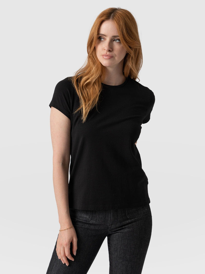 Easy Tee Black - Women's T-Shirts | Saint + Sofia® EU