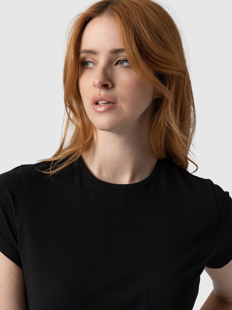 Easy Tee Black - Women's T-Shirts | Saint + Sofia® EU