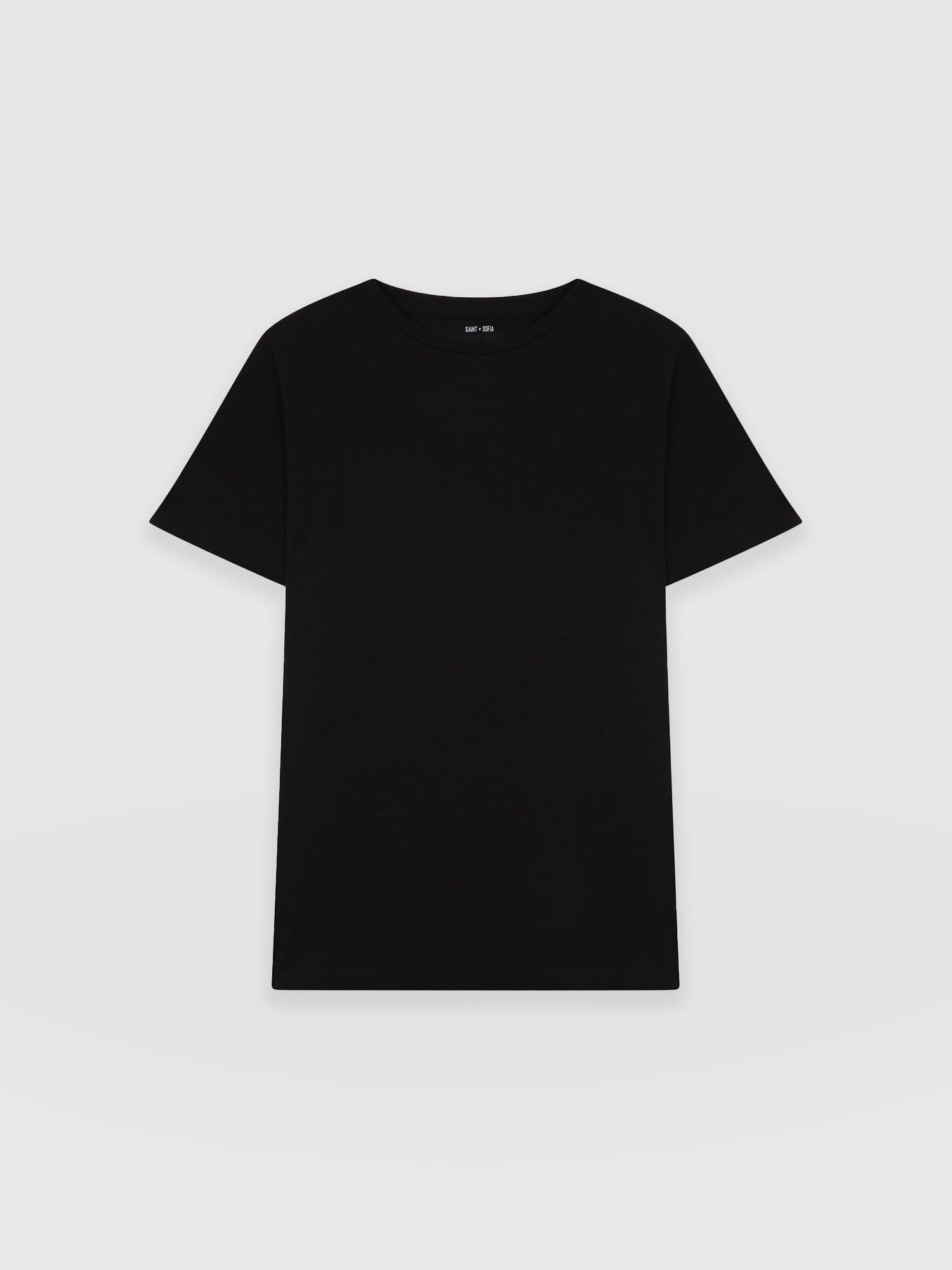 Easy Tee Black - Women's T-Shirts | Saint + Sofia® EU