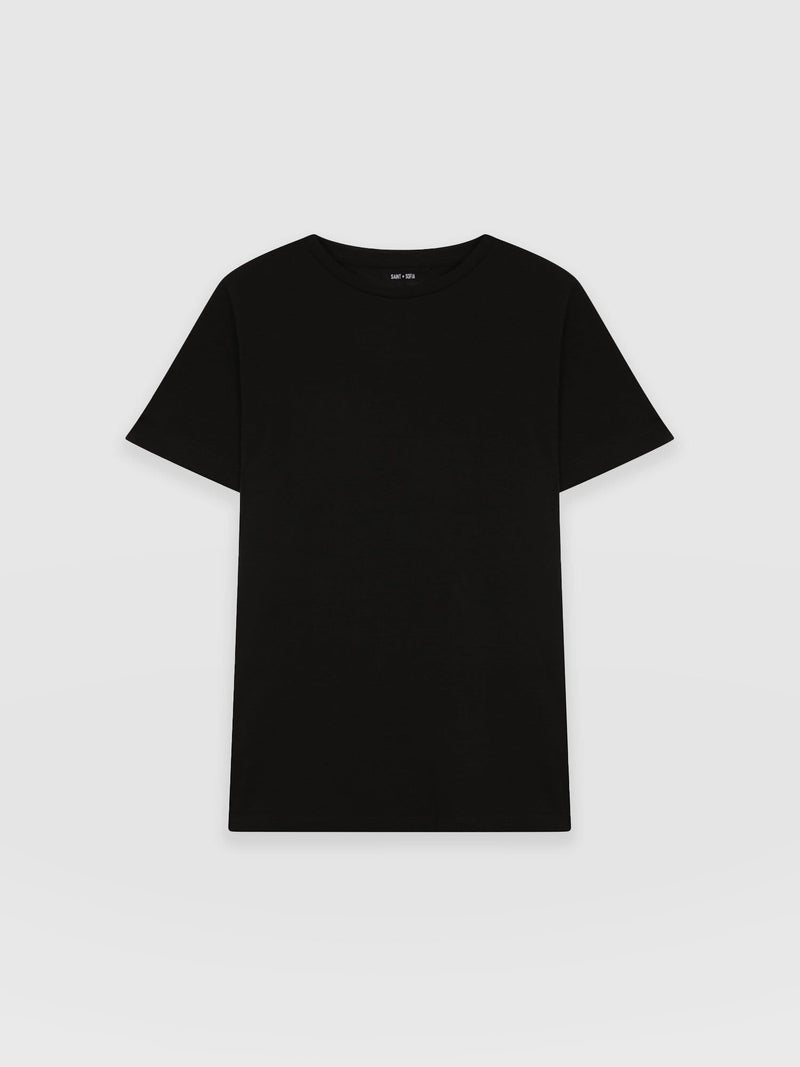 Easy Tee Black - Women's T-Shirts | Saint + Sofia® EU