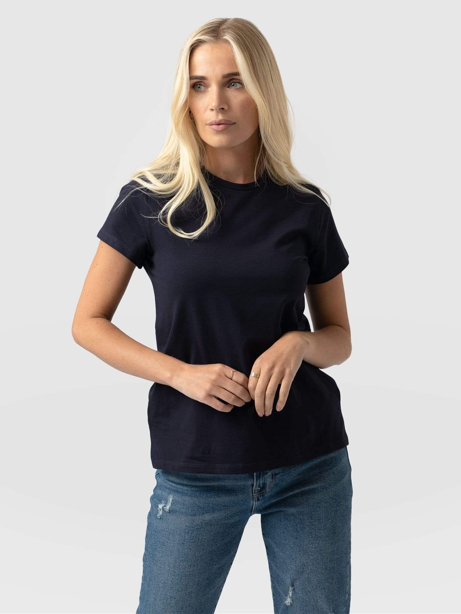Easy Tee Navy - Women's T-Shirts | Saint and Sofia® EU