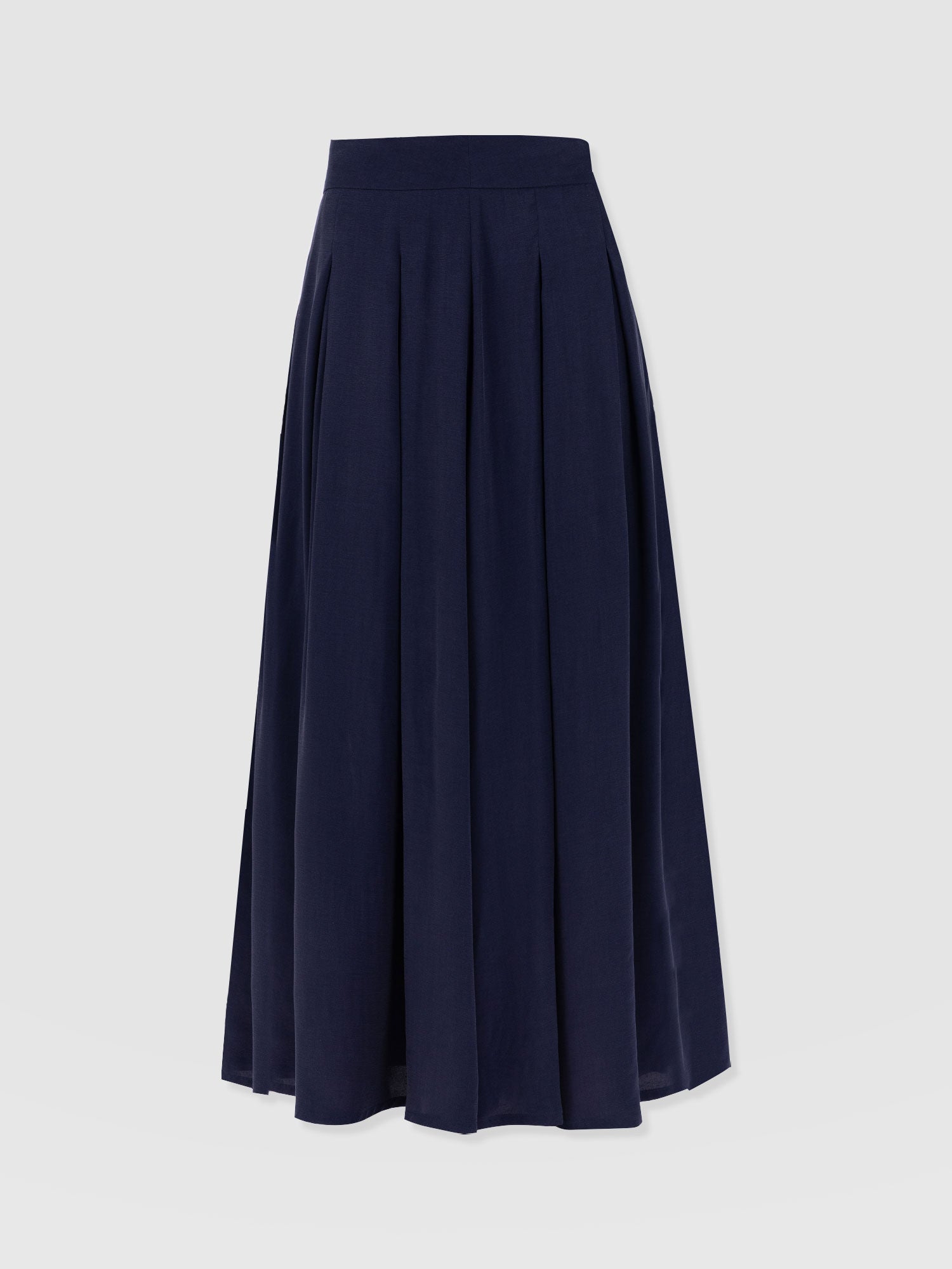 Eliza Pleated Skirt Navy - Women's Skirts | Saint + Sofia® EU