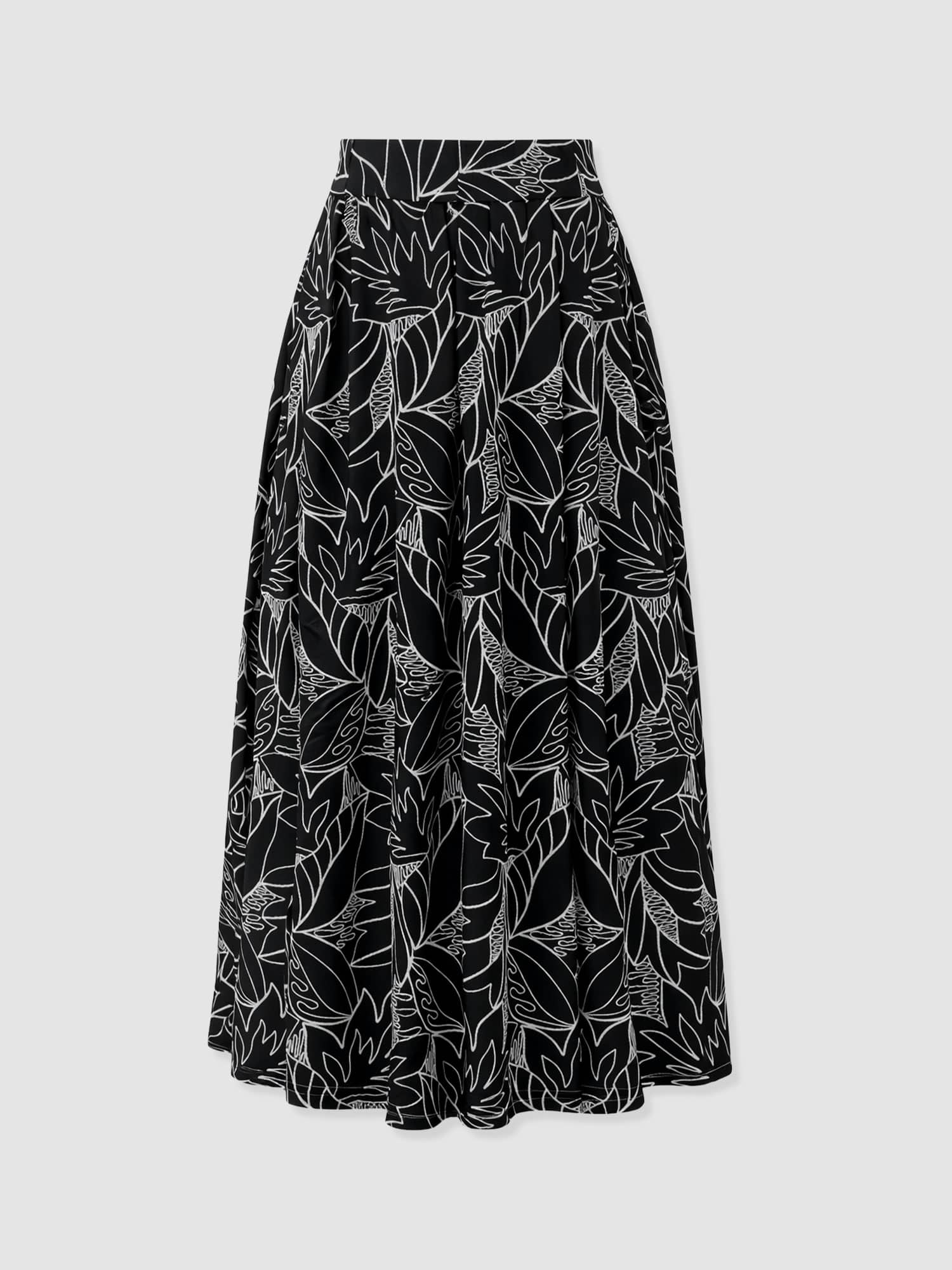 Eliza Skirt - Black Embroidered - Women's Skirts | Saint + Sofia® EU