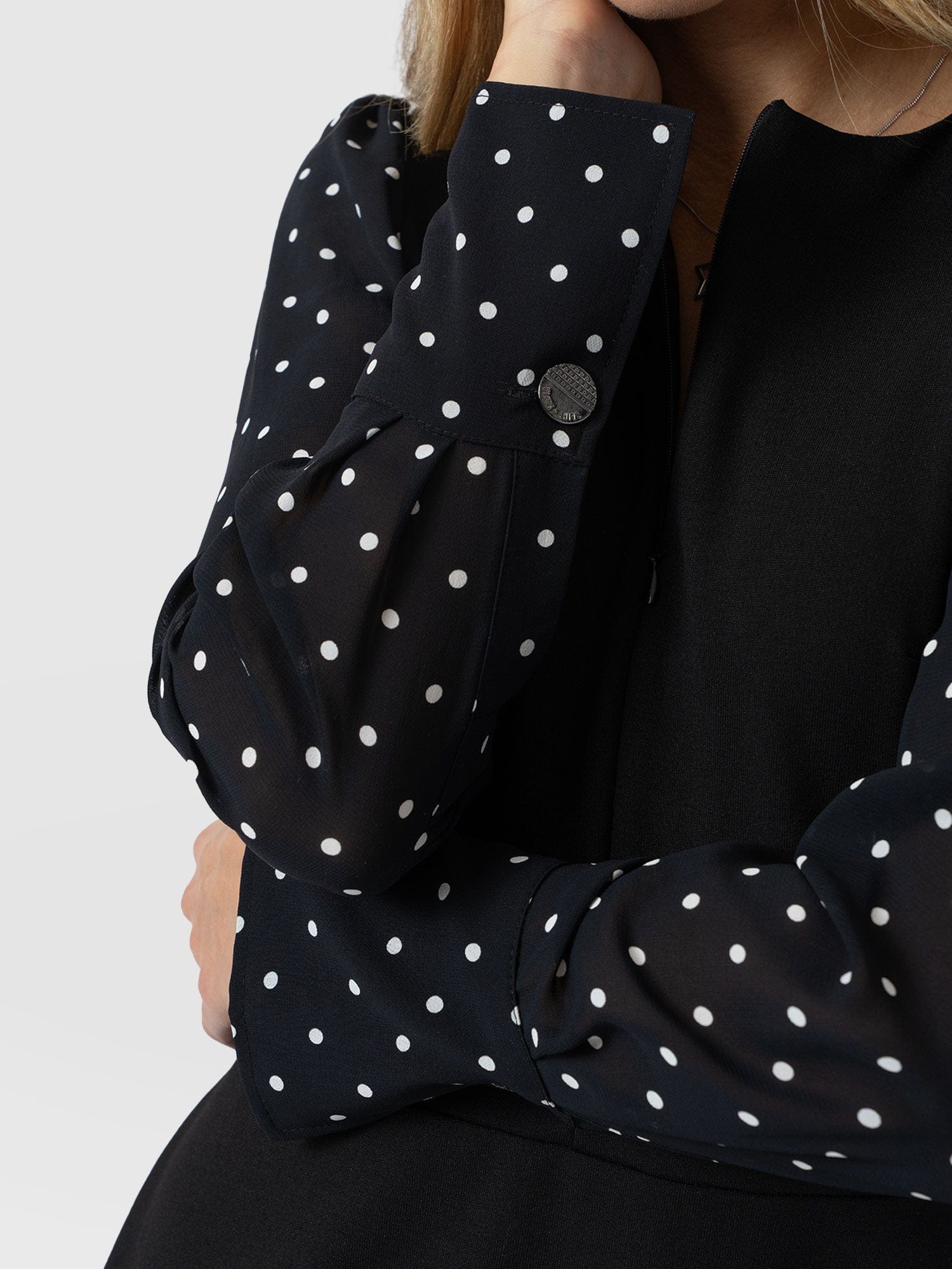 Ella Fit & Flare Dress - Black Polka Dot - Women's Dresses | Saint + Sofia® EU