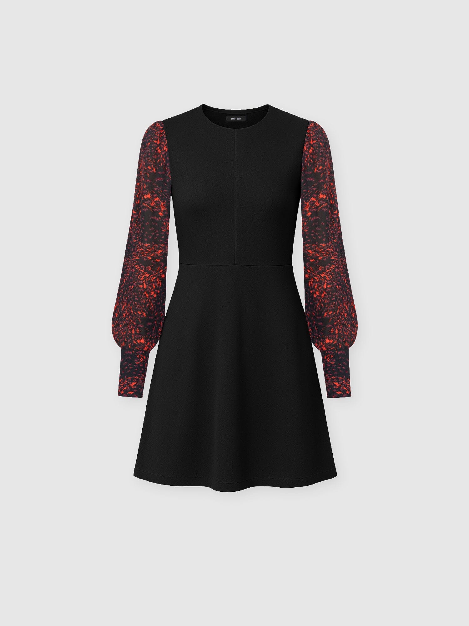 Ella Fit & Flare Dress - Red Fade Spot - Women's Dresses | Saint + Sofia® EU