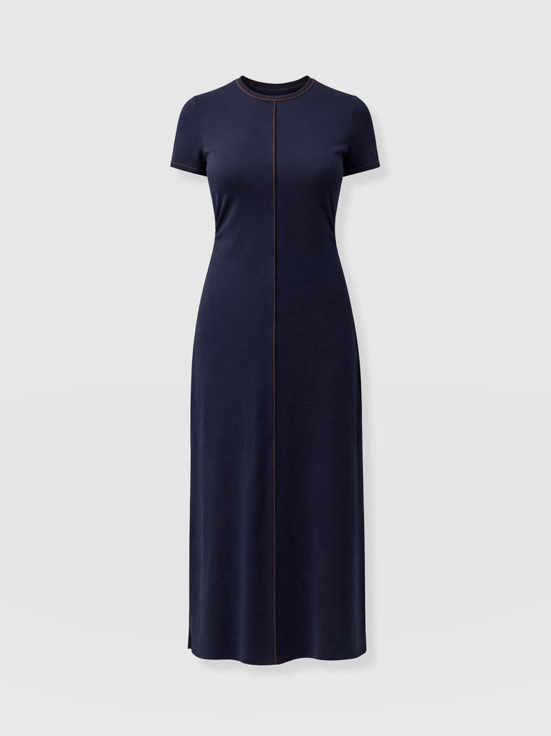 Ellen Piping Dress - Navy - Women's Dresses | Saint + Sofia® EU