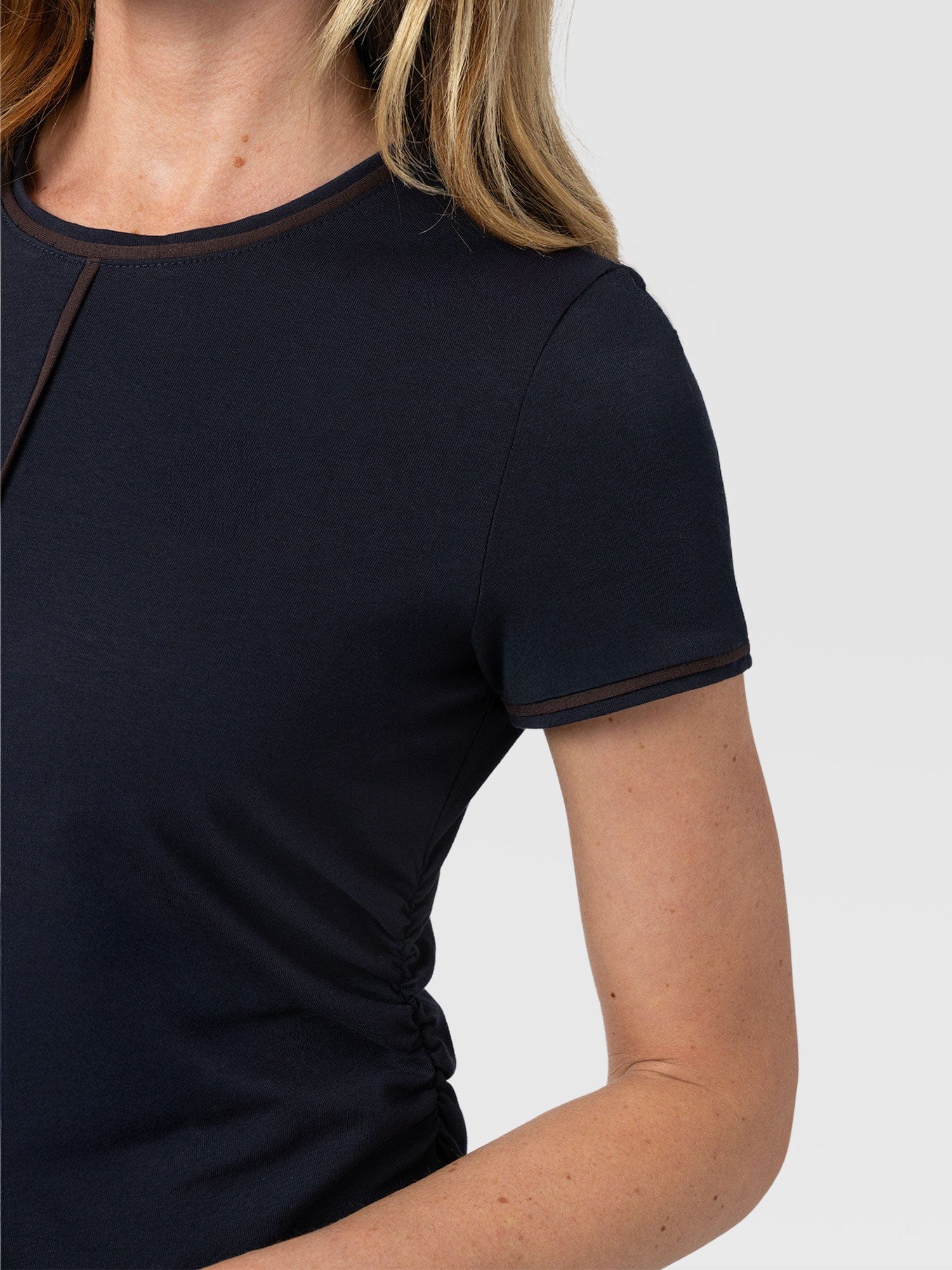 Ellen Piping Dress - Navy - Women's Dresses | Saint + Sofia® EU