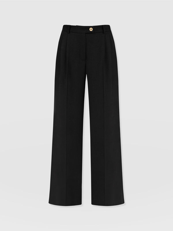 Emery Wide Leg Pant Black - Women's Trousers | Saint + Sofia® EU