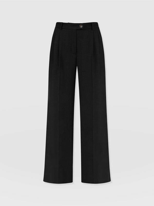 Emery Wide Leg Pant Black - Women's Trousers | Saint + Sofia® EU