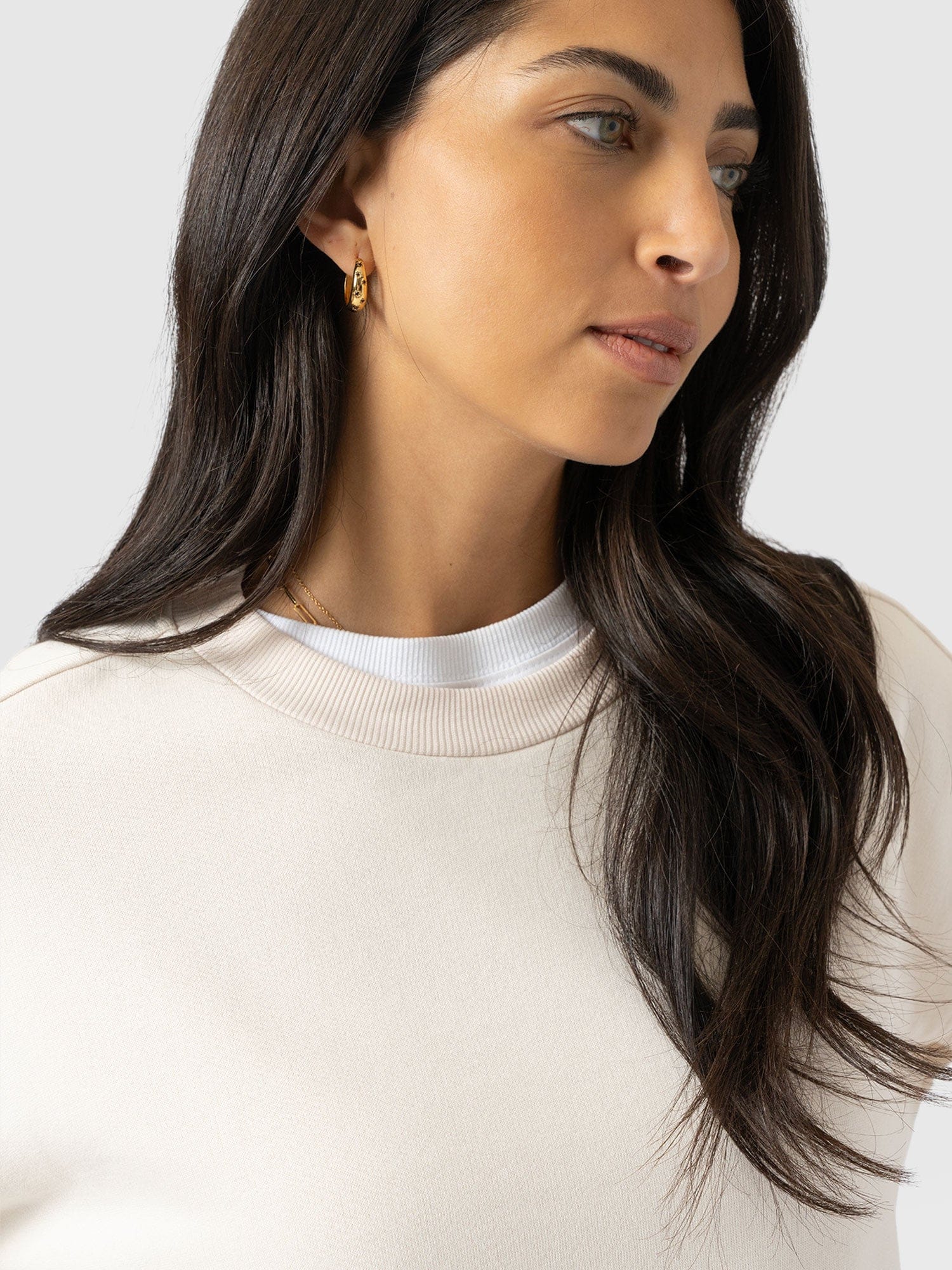 Ennis Sweatshirt - Cream - Black Stripe - Women's Jumpers | Saint + Sofia® EU