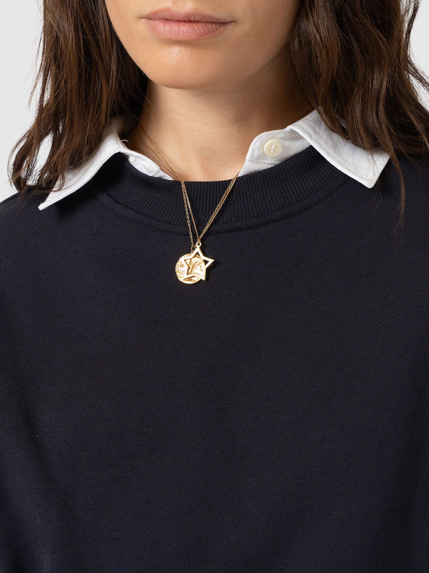 Victory Sweatshirt - Navy - Red Stripe - Women's Jumpers | Saint + Sofia® EU