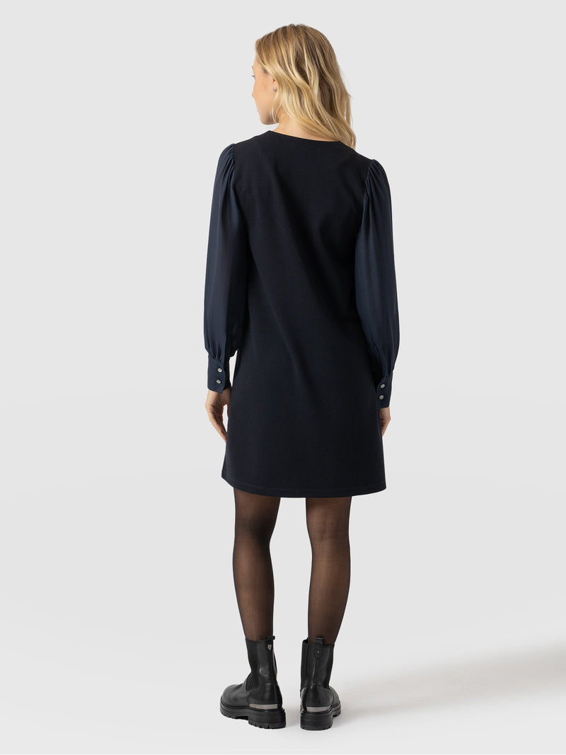 Esme Zip Up Dress Navy - Women's Dresses | Saint + Sofia® EU