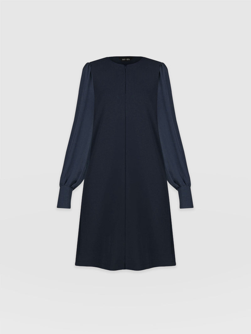 Esme Zip Up Dress Navy - Women's Dresses | Saint + Sofia® EU