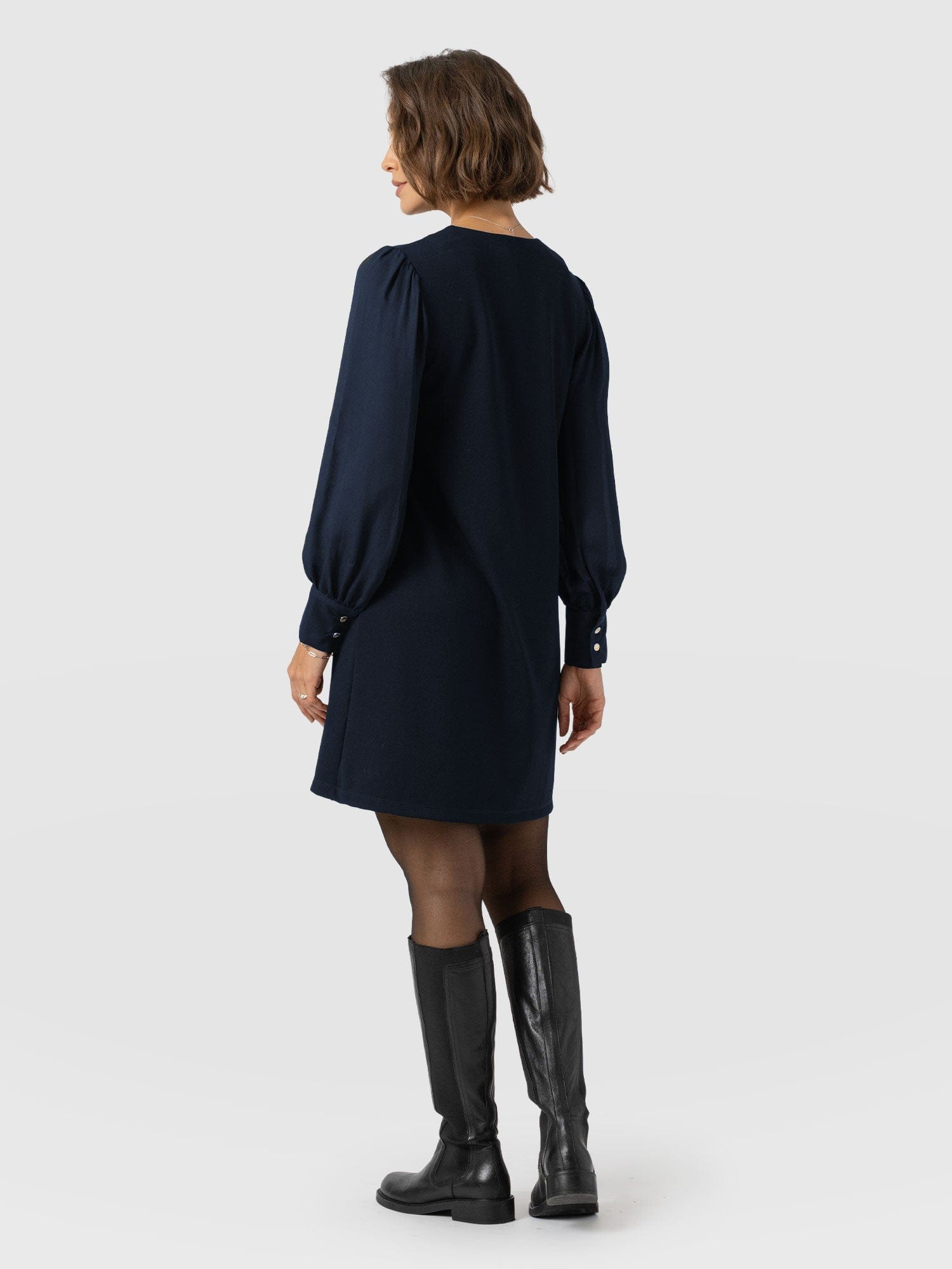 Esme Zip Up Dress Navy - Women's Dresses | Saint + Sofia® EU