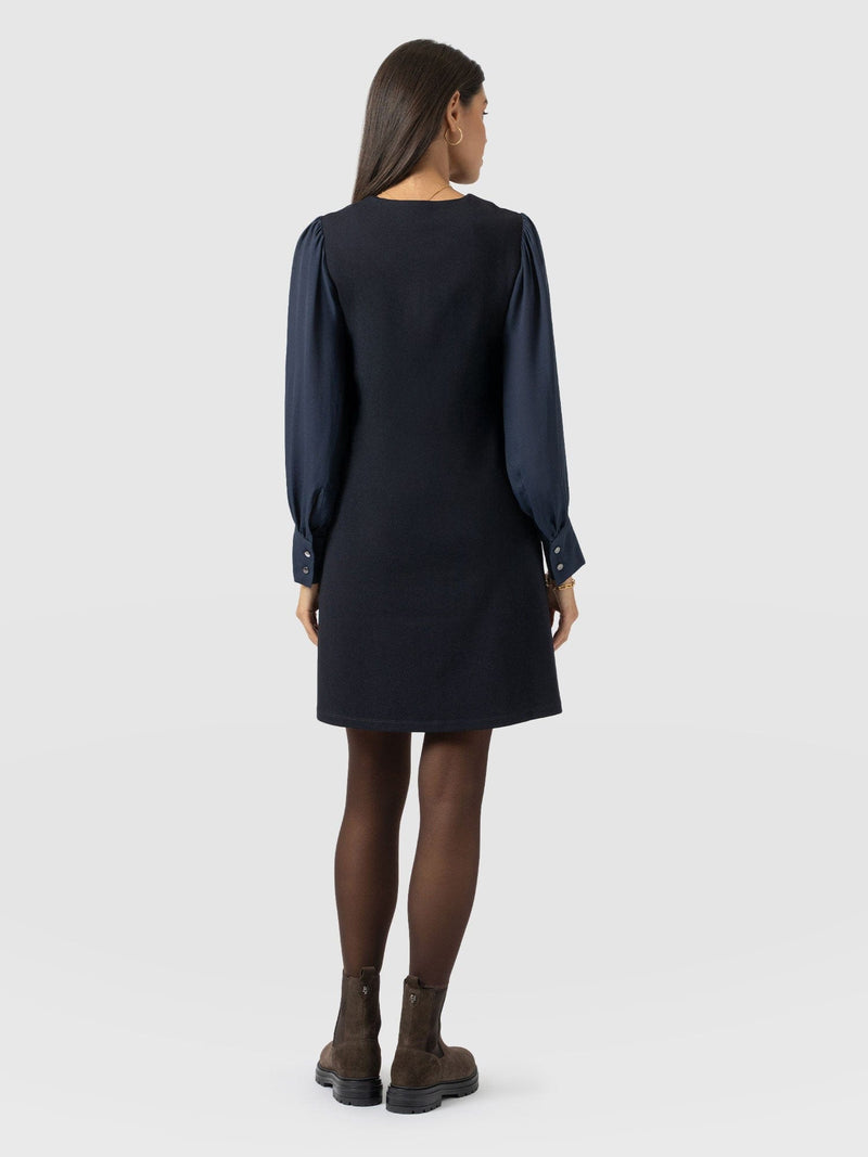 Esme Zip Up Dress Navy - Women's Dresses | Saint + Sofia® EU