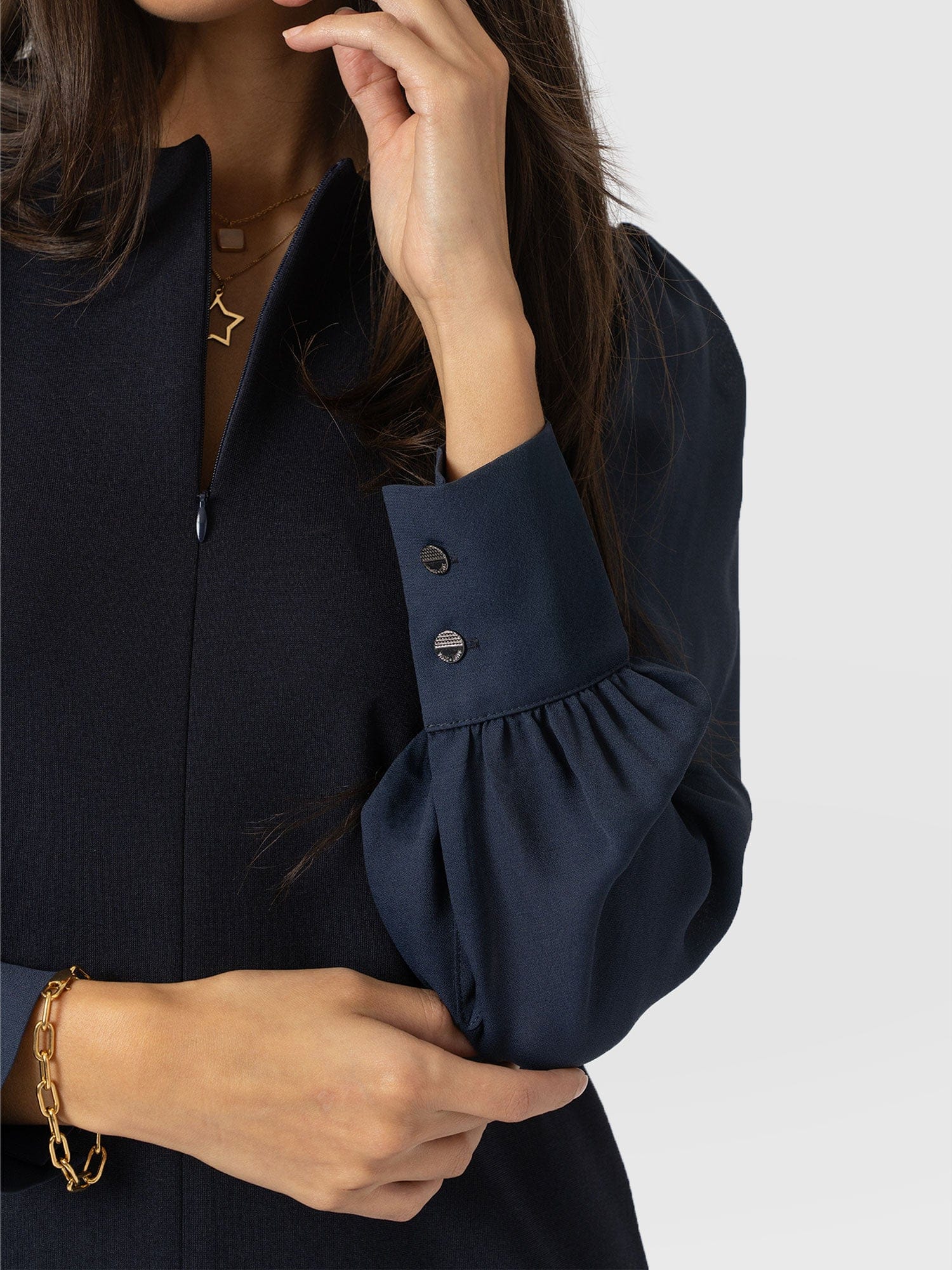 Esme Zip Up Dress Navy - Women's Dresses | Saint + Sofia® EU