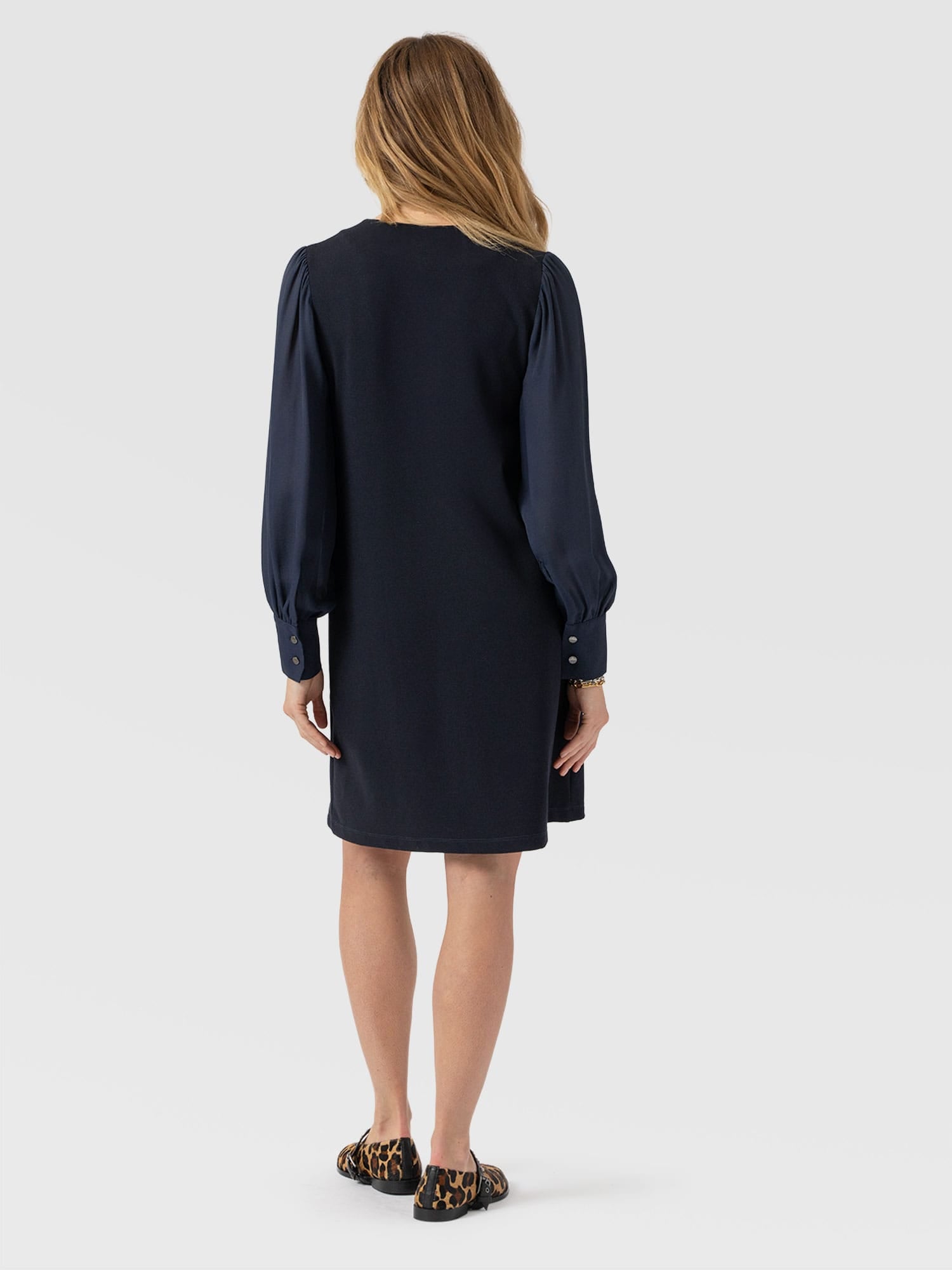Esme Zip Up Dress Navy - Women's Dresses | Saint + Sofia® EU