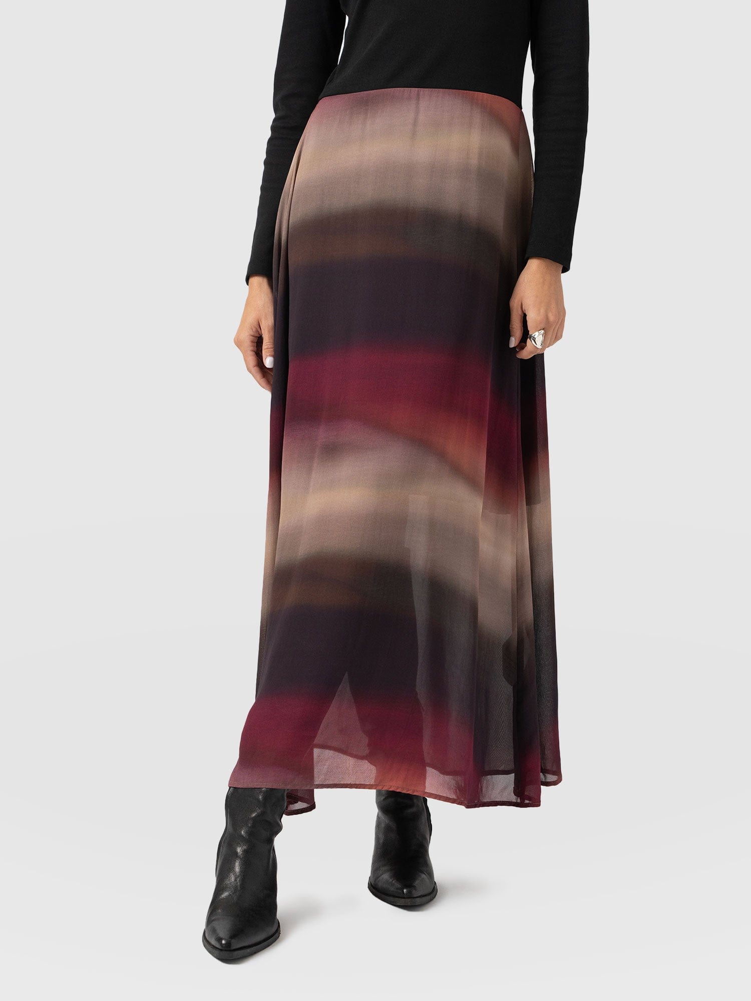Etta Contrast Dress - Purple Gradient - Women's Dresses | Saint + Sofia® EU