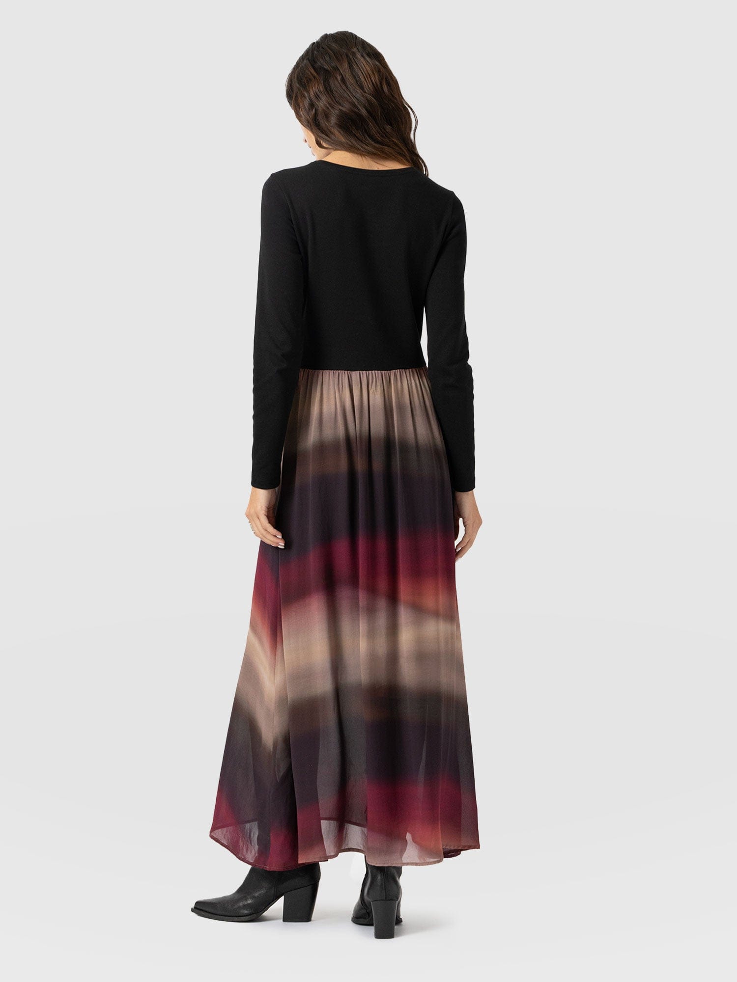 Etta Contrast Dress - Purple Gradient - Women's Dresses | Saint + Sofia® EU