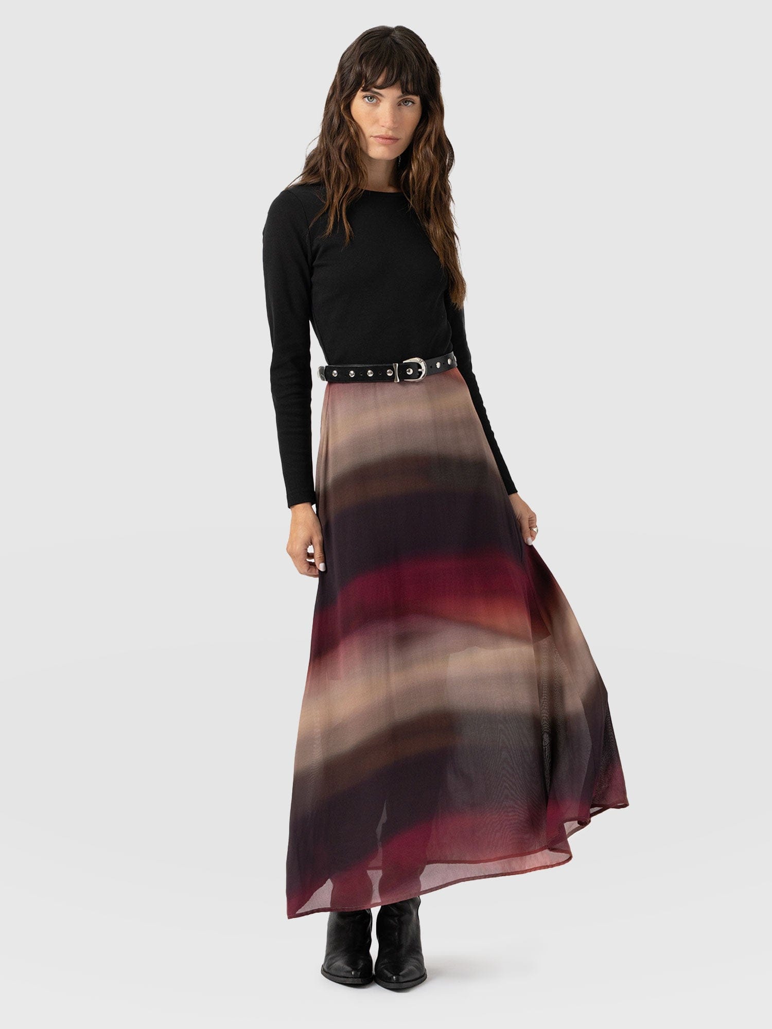 Etta Contrast Dress - Purple Gradient - Women's Dresses | Saint + Sofia® EU