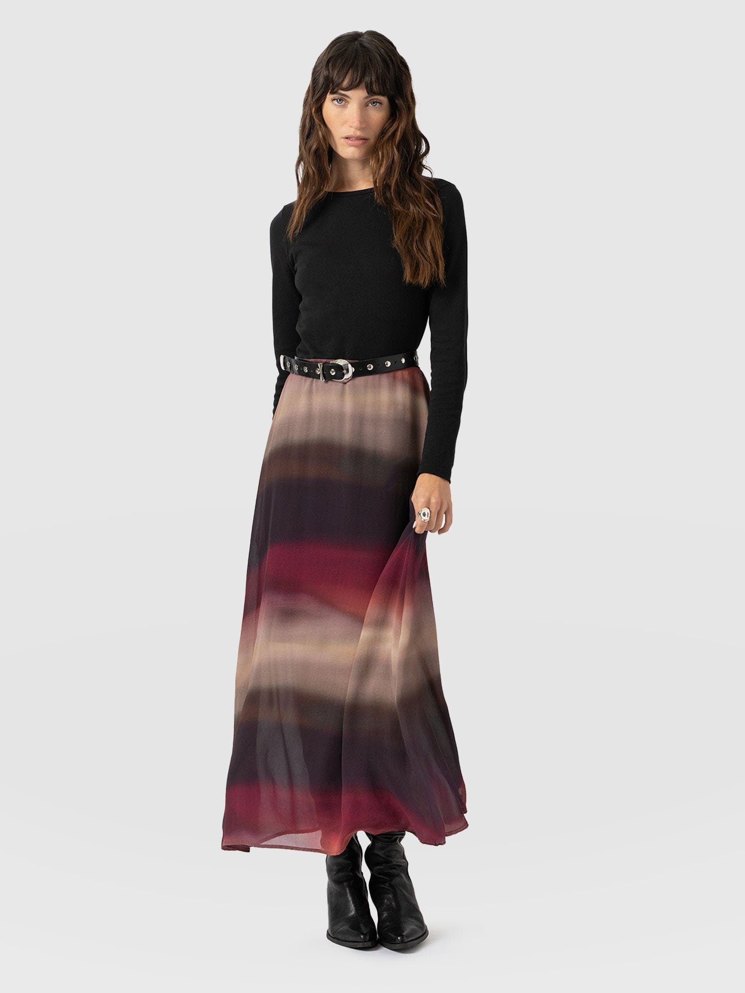 Etta Contrast Dress - Purple Gradient - Women's Dresses | Saint + Sofia® EU
