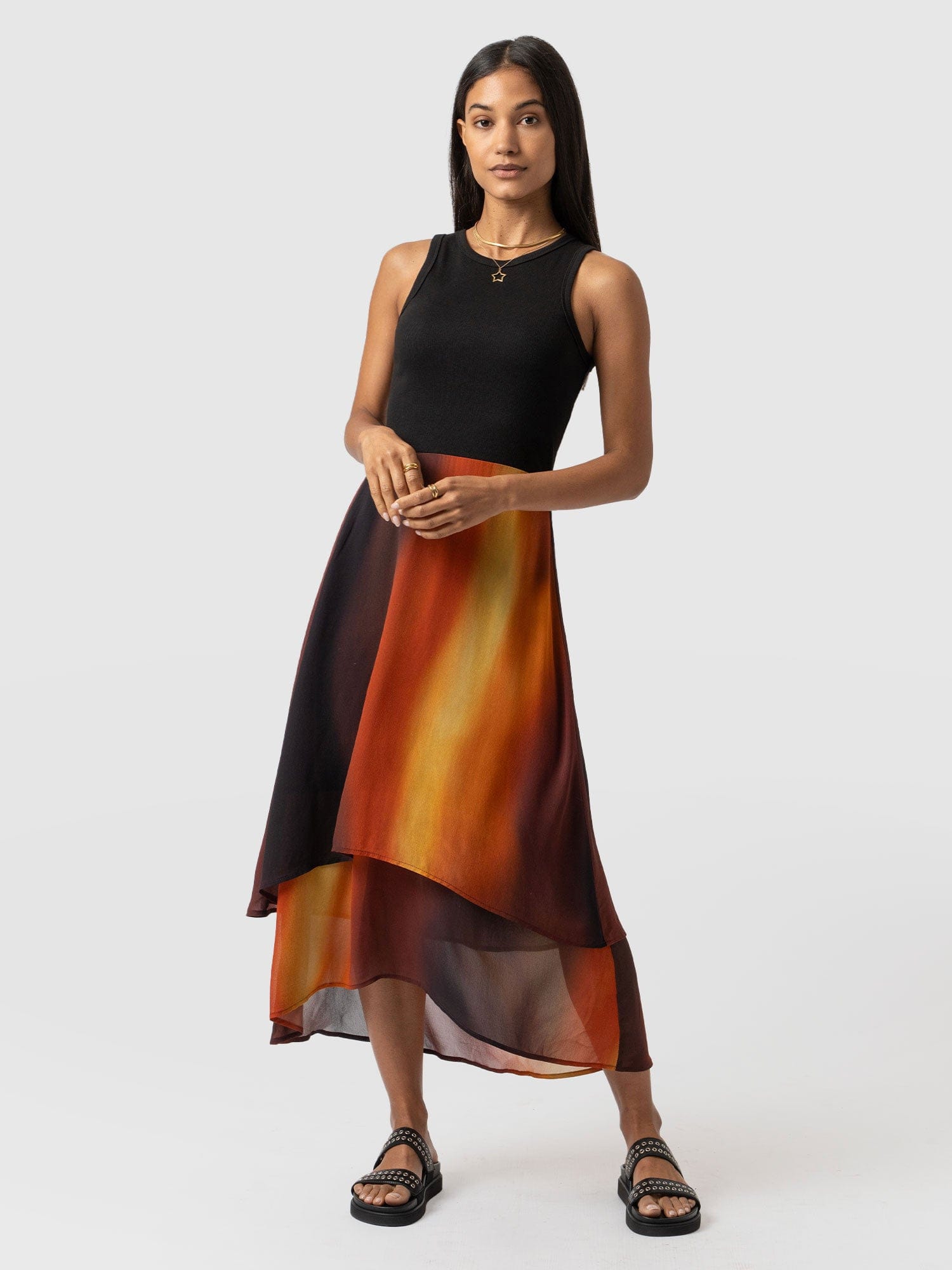 Etta Layered Dress Amber Gradient - Women's Skirts | Saint + Sofia® EU