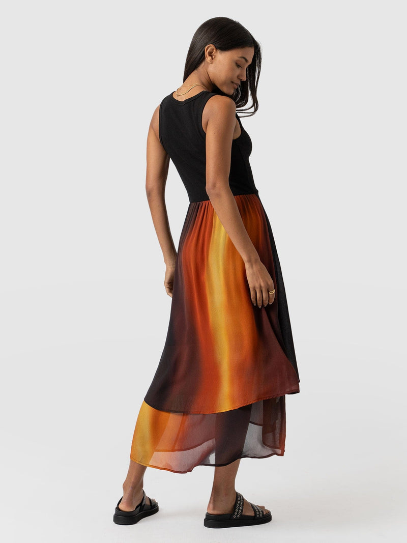 Etta Layered Dress Amber Gradient - Women's Skirts | Saint + Sofia® EU