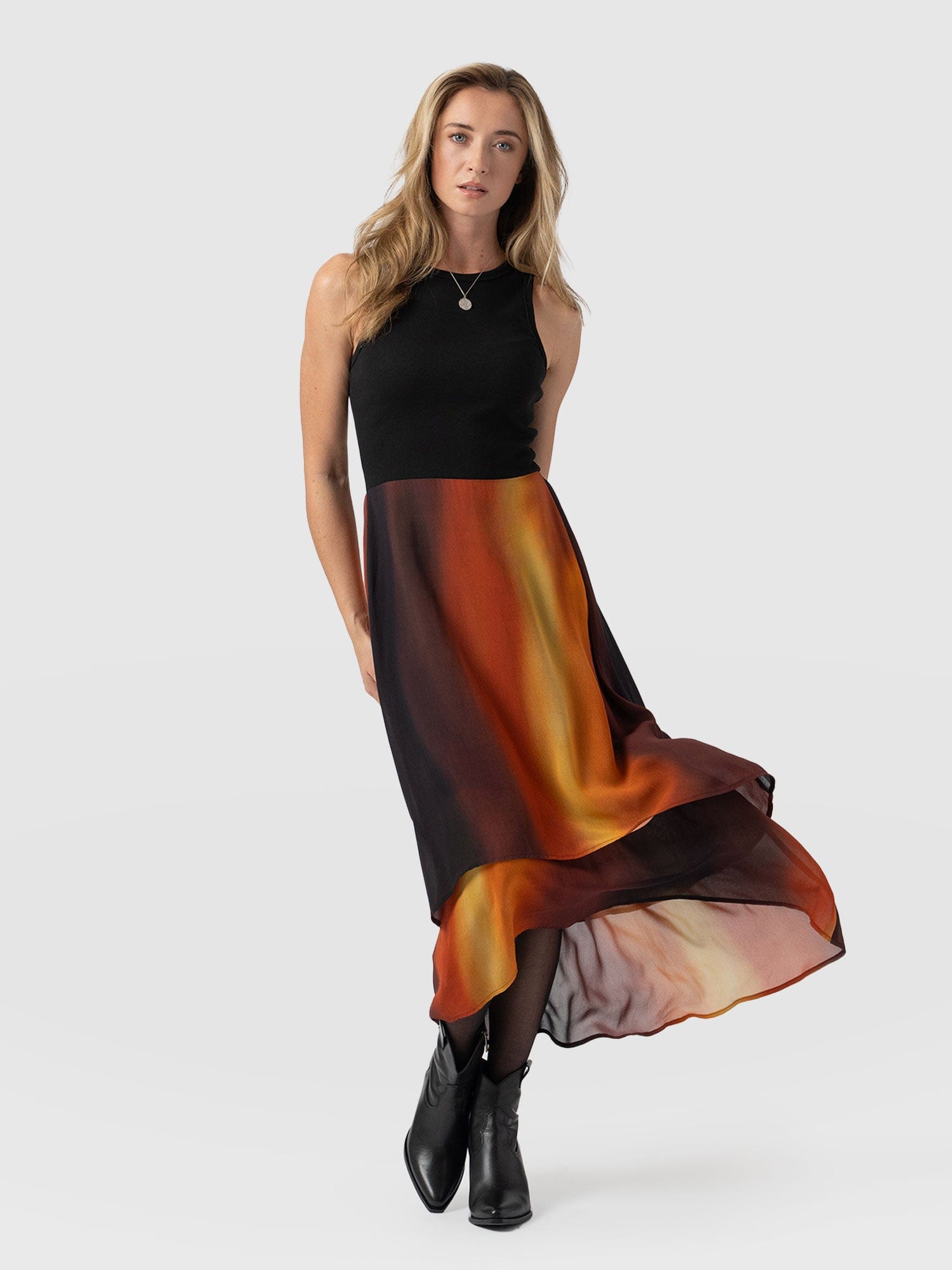 Etta Layered Dress Amber Gradient - Women's Skirts | Saint + Sofia® EU