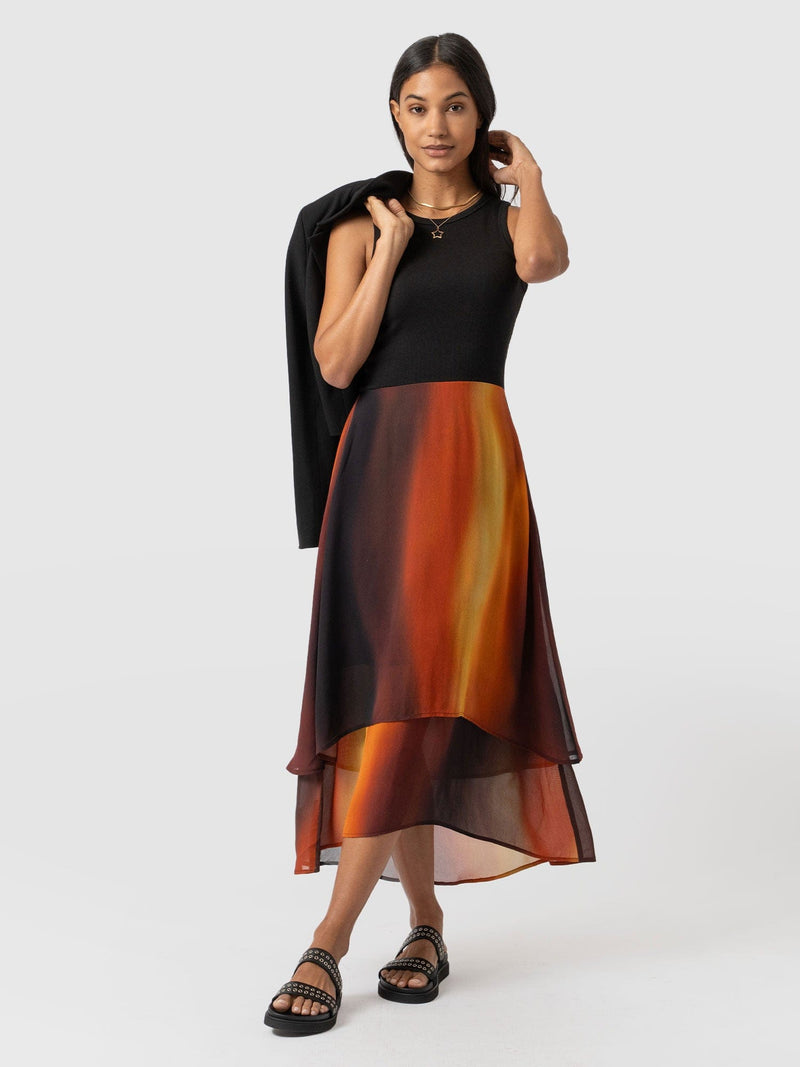 Etta Layered Dress Amber Gradient - Women's Skirts | Saint + Sofia® EU