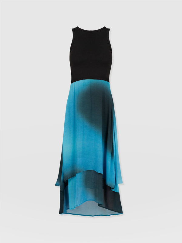 Etta Layered Dress Blue Coral - Women's Skirts | Saint + Sofia® EU